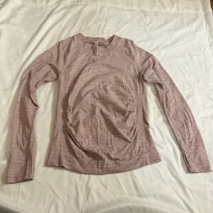 ATHLETA pink long sleeve active top size M